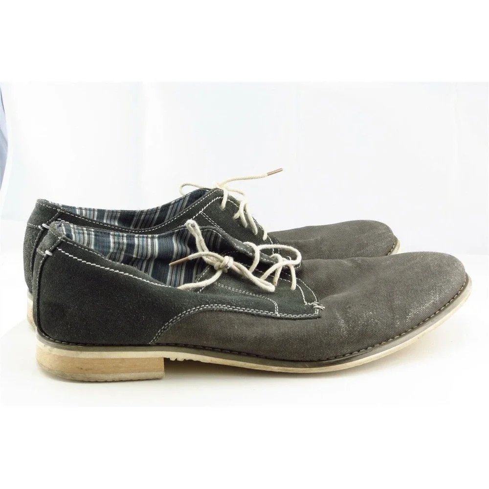 Steve Madden Shoes Size‎ 13 M Gray Derby Oxfords Leather Men